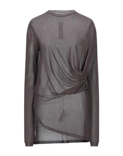 Rick Owens Sweaters In Cocoa