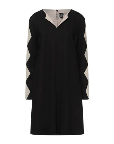 1-one Short Dresses In Black
