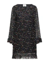 Semicouture Short Dresses In Black