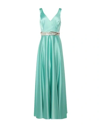 Access Fashion Long Dresses In Light Green