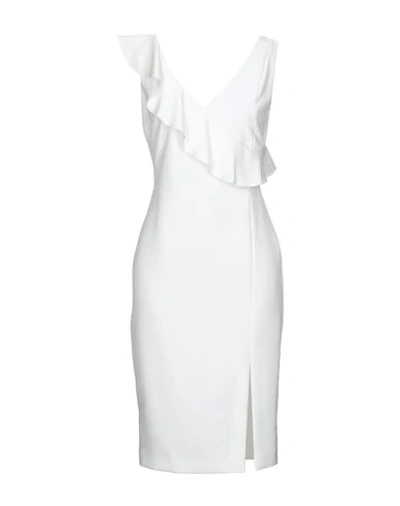 Access Fashion Midi Dresses In White