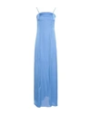 ACTUALEE ACTUALEE WOMAN MAXI DRESS AZURE SIZE 6 POLYESTER,15090440MX 3