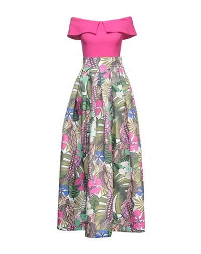 Alessandro Legora Long Dresses In Fuchsia