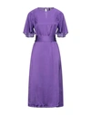 Manila Grace Midi Dresses In Purple