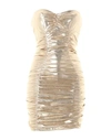 Elisabetta Franchi Short Dresses In Gold