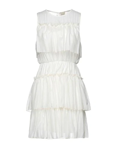 5rue Short Dresses In White