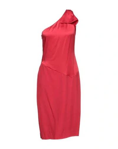 Angel Schlesser Midi Dresses In Red