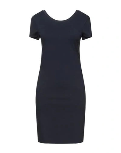 Armani Exchange Woman Mini Dress Midnight Blue Size S Viscose, Polyamide, Elastane