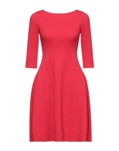 Emporio Armani Short Dresses In Red