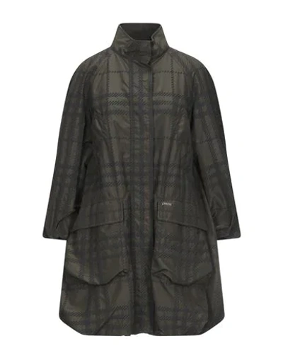 Woolrich Overcoats In Military Green