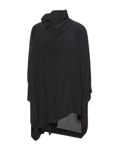 Rick Owens Capes & Ponchos In Black