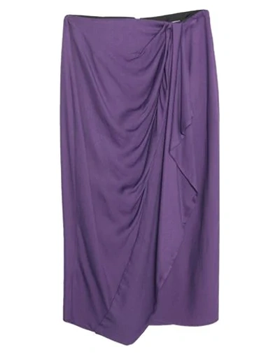Vicolo Midi Skirts In Purple