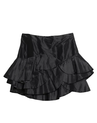 Johanna Ortiz Mini Skirts In Black