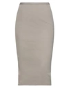 Rick Owens Midi Skirts In Beige