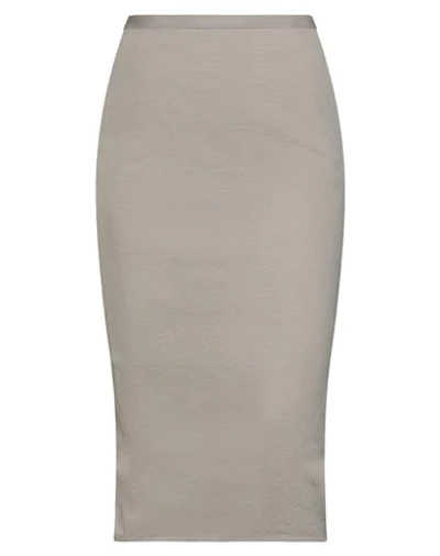 Rick Owens Midi Skirts In Beige