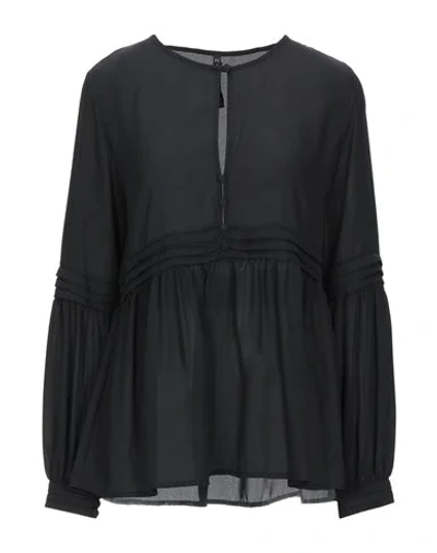 Manila Grace Blouses In Black