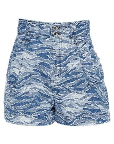 Just Cavalli Denim Shorts In Blue