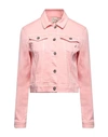 Fracomina Denim Outerwear In Pink