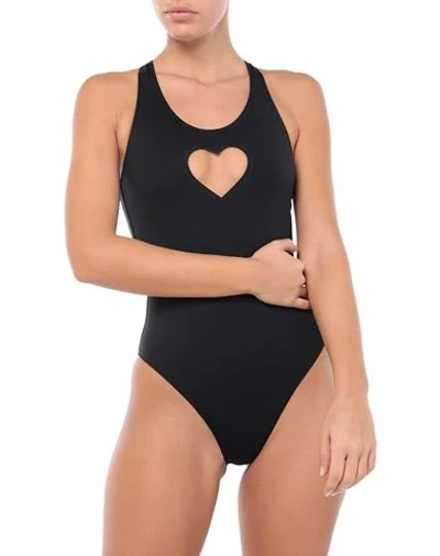 Vetements Black Heart One-piece Swimsuit