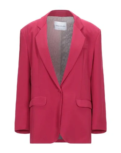 Hebe Studio Suit Jackets In Garnet