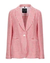 T-JACKET BY TONELLO T-JACKET BY TONELLO WOMAN BLAZER RED SIZE L LINEN, COTTON, POLYESTER,49618806MT 4
