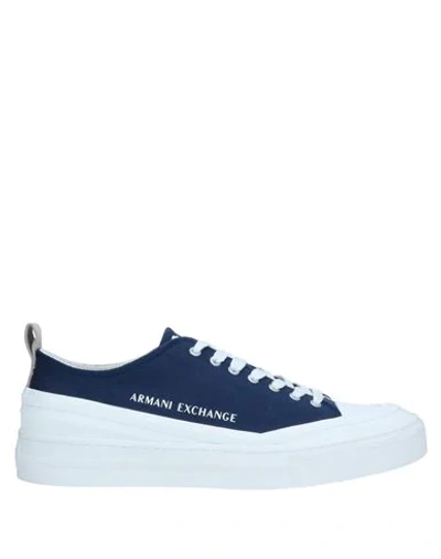 Armani Exchange Sneakers In Blue