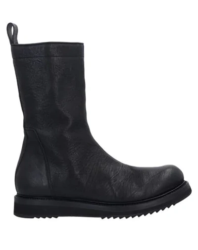 Rick Owens Boots In Black