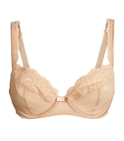 Maison Lejaby Lace-trim Balconette Bra In Pink