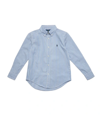 Ralph Lauren Kids' Stripe Blake Oxford Shirt (5-7 Years) In Blue