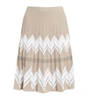 D-EXTERIOR PLEATED KNITTED SKIRT,16354470