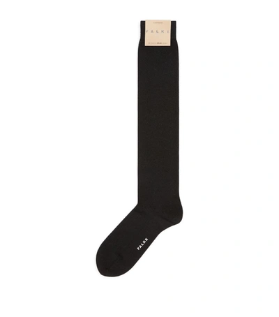 Falke Cashmere-blend No.1 Knee-high Socks In Black