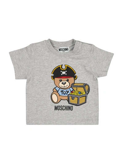 Moschino Kids T-shirt For Boys In Grey