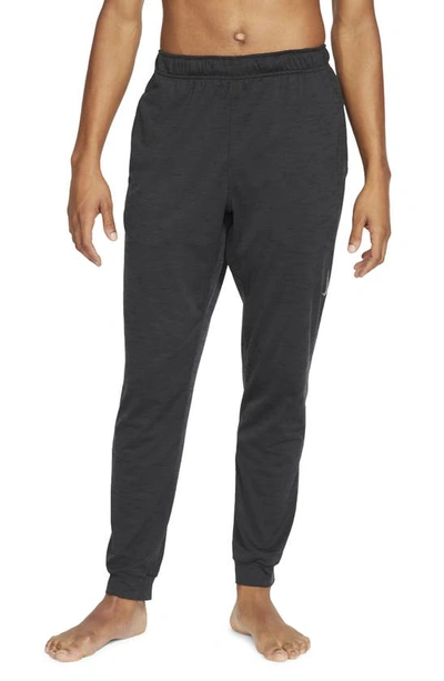 Nike Pocket Yoga Trousers In Off Noir/ Black/ Grey