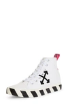 OFF-WHITE MID TOP VULCANIZED SNEAKER,OMIA119E20FAB0010110