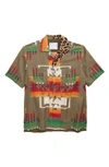 SACAI ARCHIVE MIXED PRINT SHORT SLEEVE BUTTON-UP SHIRT,21-02471M