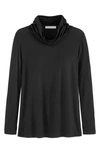 ADYSON PARKER COWL NECK LONG SLEEVE TOP WITH CONVERTIBLE COLLAR,ACK0052X06