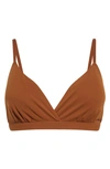 Skims Fits Everybody Crossover Bralette In Copper