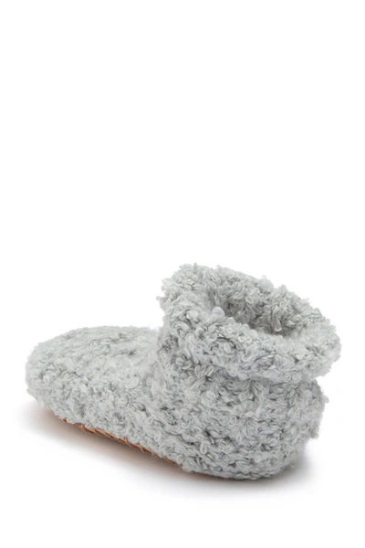Lemon Boucle Cable Knit Boot Slipper In Windy