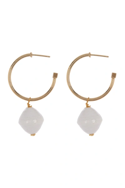 Akola Annette Hoop Earrings In Lily