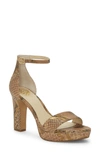 Vince Camuto Sathina Open Toe Sandal In Penny Leather