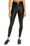 Heroine Sport Marvel Metallic High Waist Leggings In Onyx