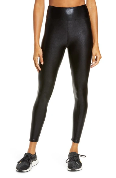 Heroine Sport Marvel Metallic High Waist Leggings In Black