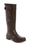 JOULES 'WELLY' PRINT RAIN BOOT,212644