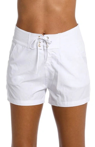 La Blanca 3-inch Board Shorts In White