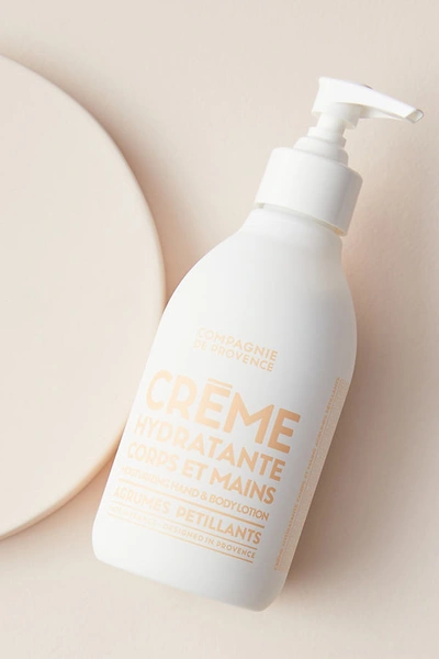 Compagnie De Provence Sparkling Citrus Hand & Body Lotion In White