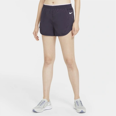 Nike Tempo Luxe Women's 3" Running Shorts In Dark Raisin,light Violet