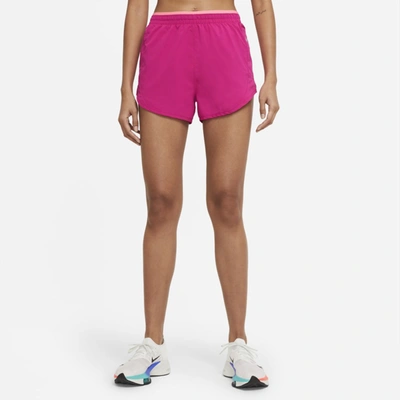 Nike Tempo Luxe Women's 3" Running Shorts In Fireberry,sunset Pulse