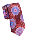 ERMENEGILDO ZEGNA FLORAL SILK TIE,400013174114