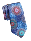 ERMENEGILDO ZEGNA QUINDICI FLORAL SILK TIE,400013174115