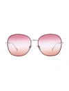 Isabel Marant Women's 59mm Square Sunglasses In White Blue